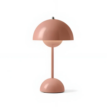 Cordless Table Lamps, Rechargeable Scandinavian Table Lamp with Adjustable Brightness, Metal Cordless Lamp for Outdoors