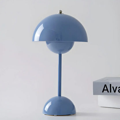 Cordless Table Lamps, Rechargeable Scandinavian Table Lamp with Adjustable Brightness, Metal Cordless Lamp for Outdoors