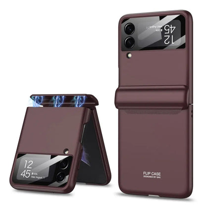 Galaxy Z Flip 4 Heavy-Duty Protective Case – Full-Coverage Shell with Wireless Charging Support & Impact-Resistant Corners for Samsung