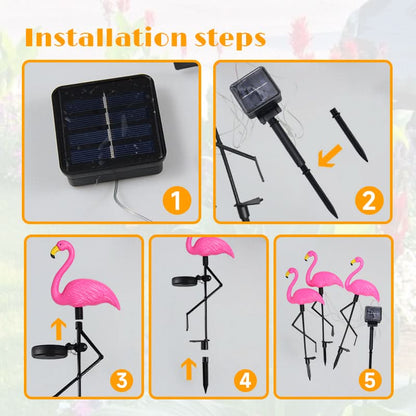 FLAMINGOLIVA – Solar Flamingo Garden Light for Outdoor Decor