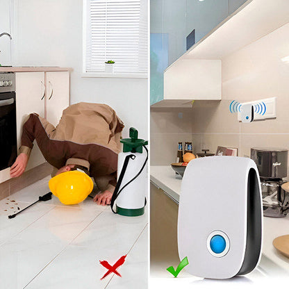 Ultrasonic Pest Repeller Plug-In for Mice Bugs Roaches Spiders – Chemical-Free Indoor Defense for Home Kitchen Bedroom – Safe for Kids