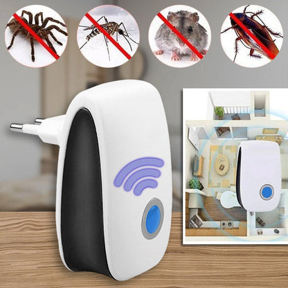 Ultrasonic Pest Repeller Plug-In for Mice Bugs Roaches Spiders – Chemical-Free Indoor Defense for Home Kitchen Bedroom – Safe for Kids