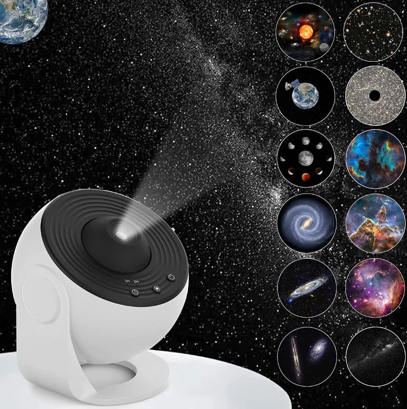 Galaxy Starlight Projector with Remote Control for Bedroom & Living Room | Rotating Nebula Night Sky LED Lamp with Timer & Color Modes
