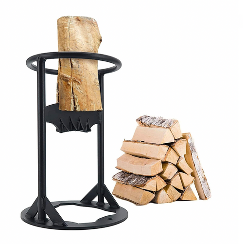 Manual Log Splitter Wedge for Firewood | Heavy-Duty Steel Kindling Tool for Home & Camping | Safe Axe-Free Wood Splitting