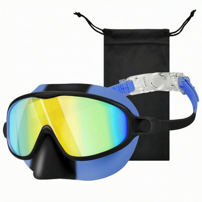 Kids Swimming Goggles with Full Face Coverage & Nose Guard for Learn-to-Swim, Pool Training