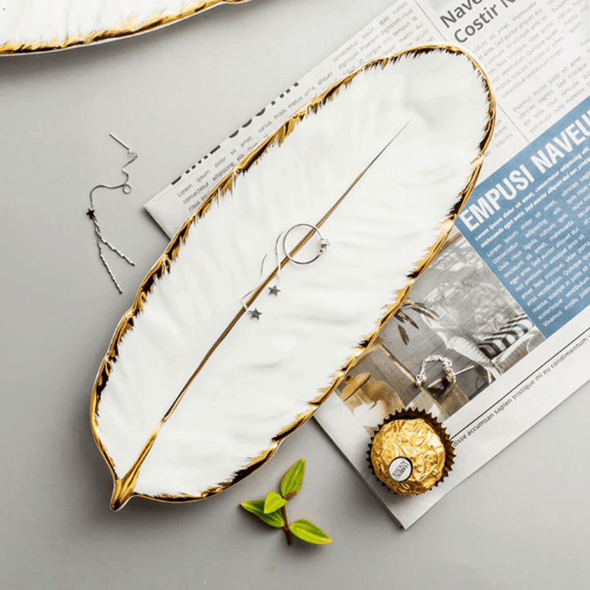 Leaf Ceramic Platters