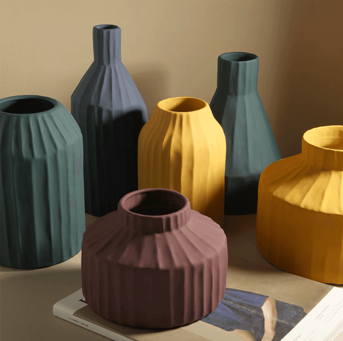 Morandi Muse Textured Ceramic Pots
