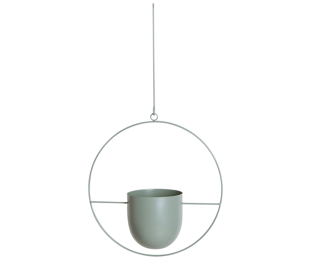 Hanging Plant Holder with Geometric Frame – Modern Wall or Ceiling Mount for Indoor Plants