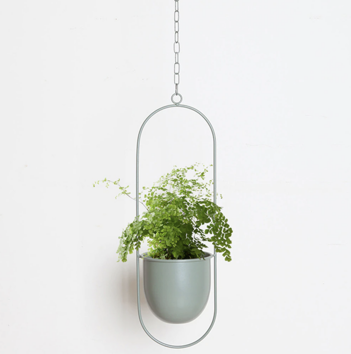 Hanging Plant Holder with Geometric Frame – Modern Wall or Ceiling Mount for Indoor Plants