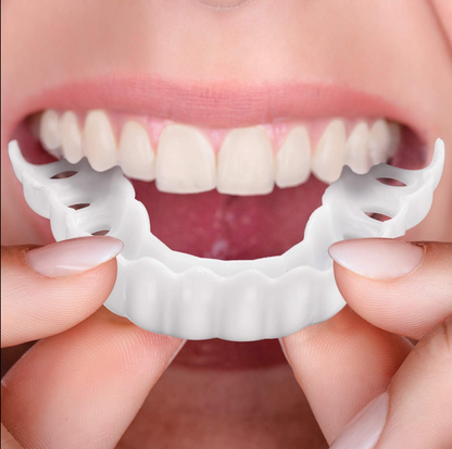 Temporary Cosmetic Teeth Cover Snap-On Upper Veneers Reusable Instant Smile Fix for Adults Comfortable Daily Wear No Dentist Visit Required