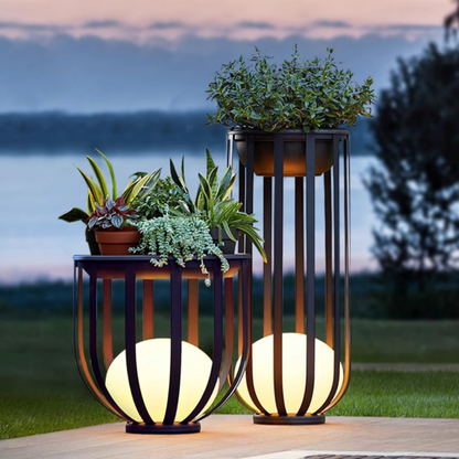 Solar Garden Stake Light with Flower Design for Pathways & Patios 22 in or 37 in Aluminum LED Accent for Yard Landscaping Outdoor Walkway Li