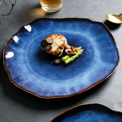 Artisan Bone China Dinner Plates 10.5 Inch Set Hand-Painted Multicolor Ceramic Tableware for Everyday Family Meals Holiday Hosting
