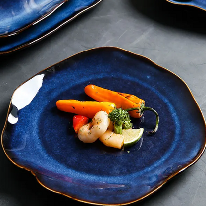 Artisan Bone China Dinner Plates 10.5 Inch Set Hand-Painted Multicolor Ceramic Tableware for Everyday Family Meals Holiday Hosting