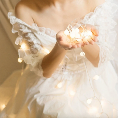 LED Fairy Light Strand 20 Feet Warm White USB Powered with Switch for Bedroom Patio Wedding Party Garden Indoor Outdoor Ambient Lighting Dec