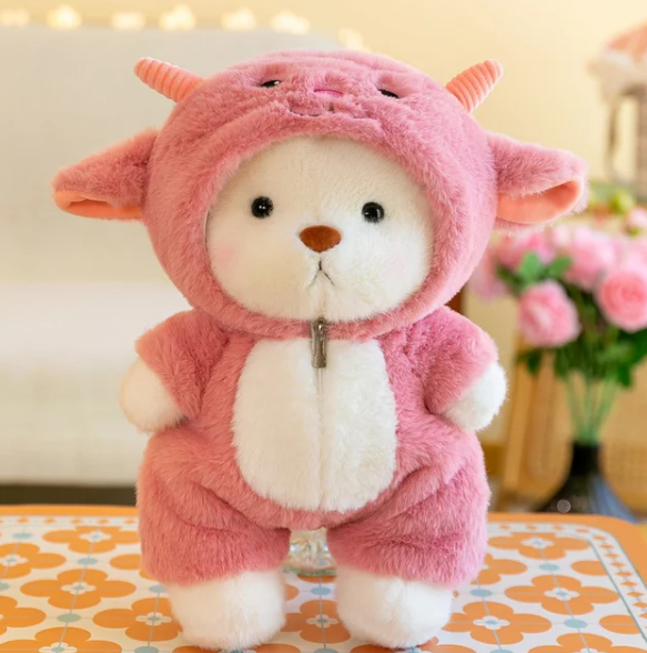 Plush Teddy Bear for Kids | Ultra-Soft Cuddly Stuffed Animal Toy | Comforting Sleep Companion for Toddlers & Children | Nursery Room Decor