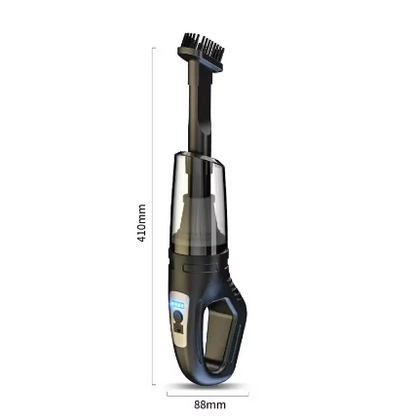 Portable Rechargeable Dust Buster 120W Mini Vac for Auto Interior Upholstery Pet Fur Crumbs Desktop Kitchen Quick Spot Clean Lightweight Com