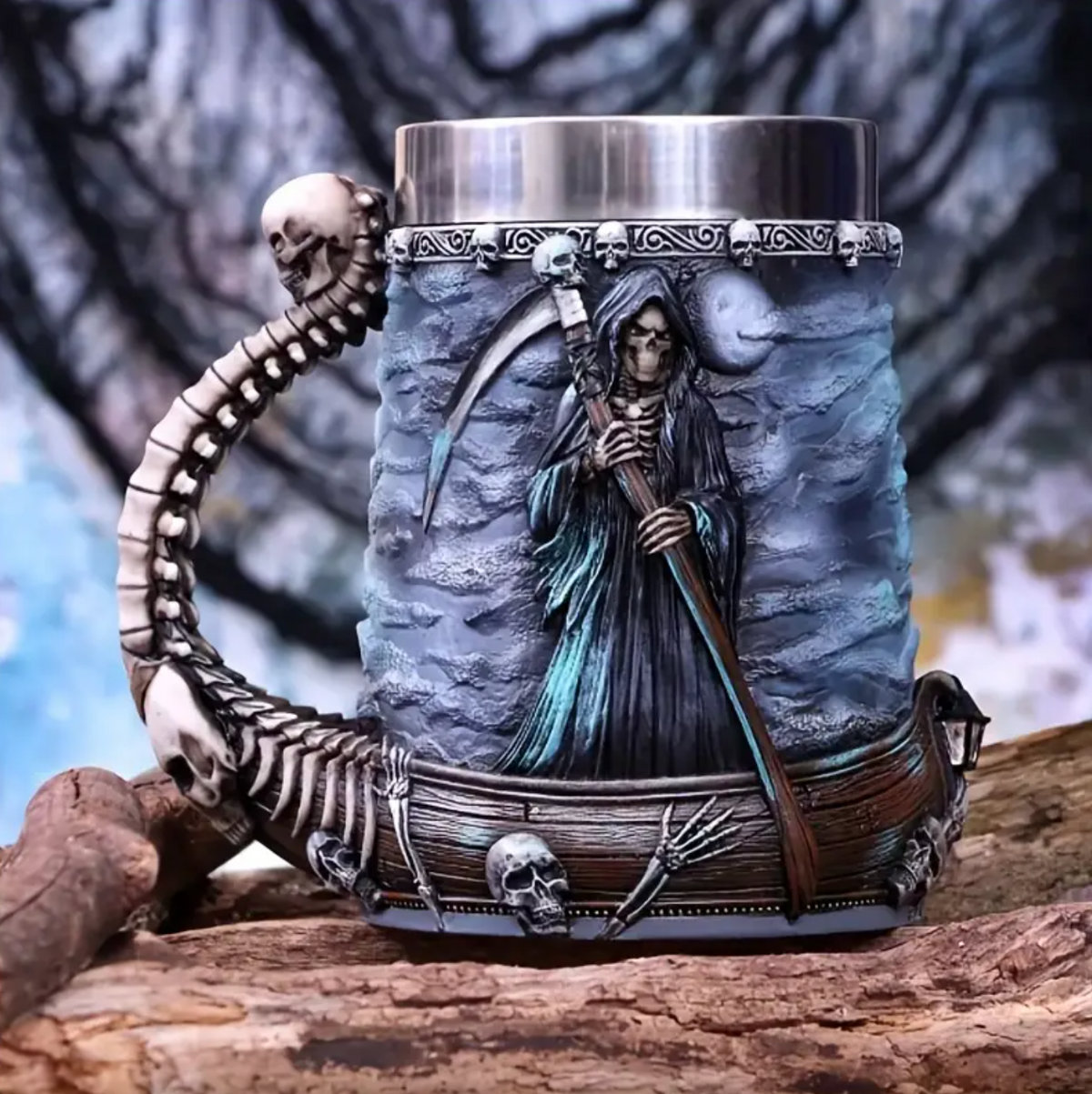 The AfterSip™ - Skull Mug