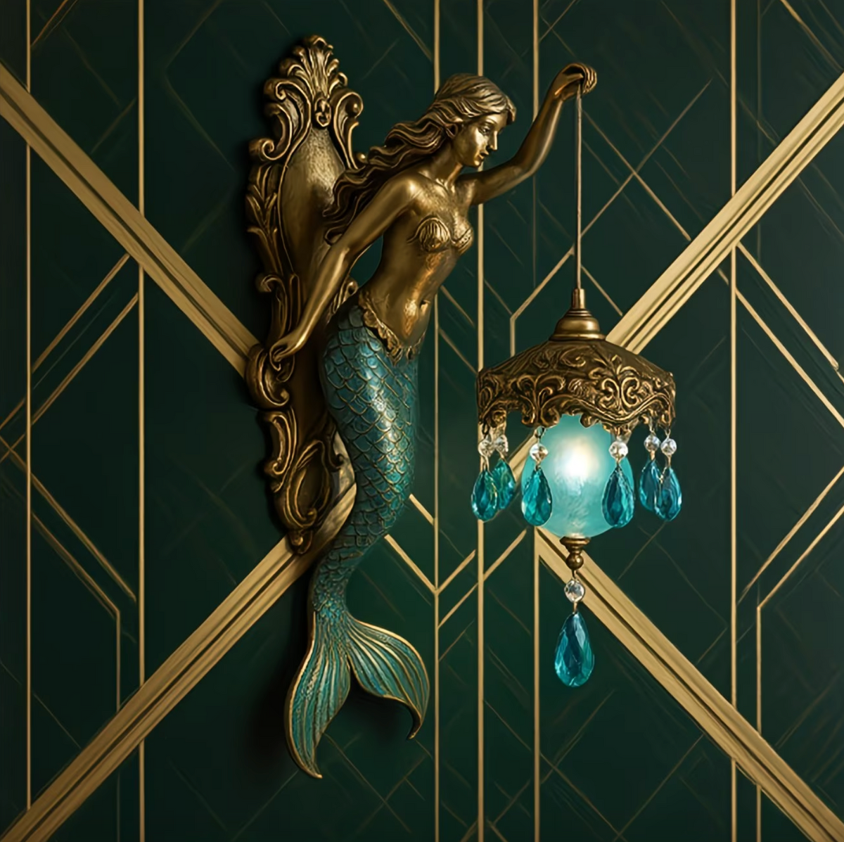 Aurelia™ - Vintage Mermaid Glow Wall Lamp