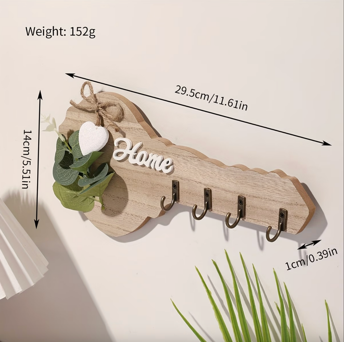 KeyHaven™ - Rustic Home Key Holder