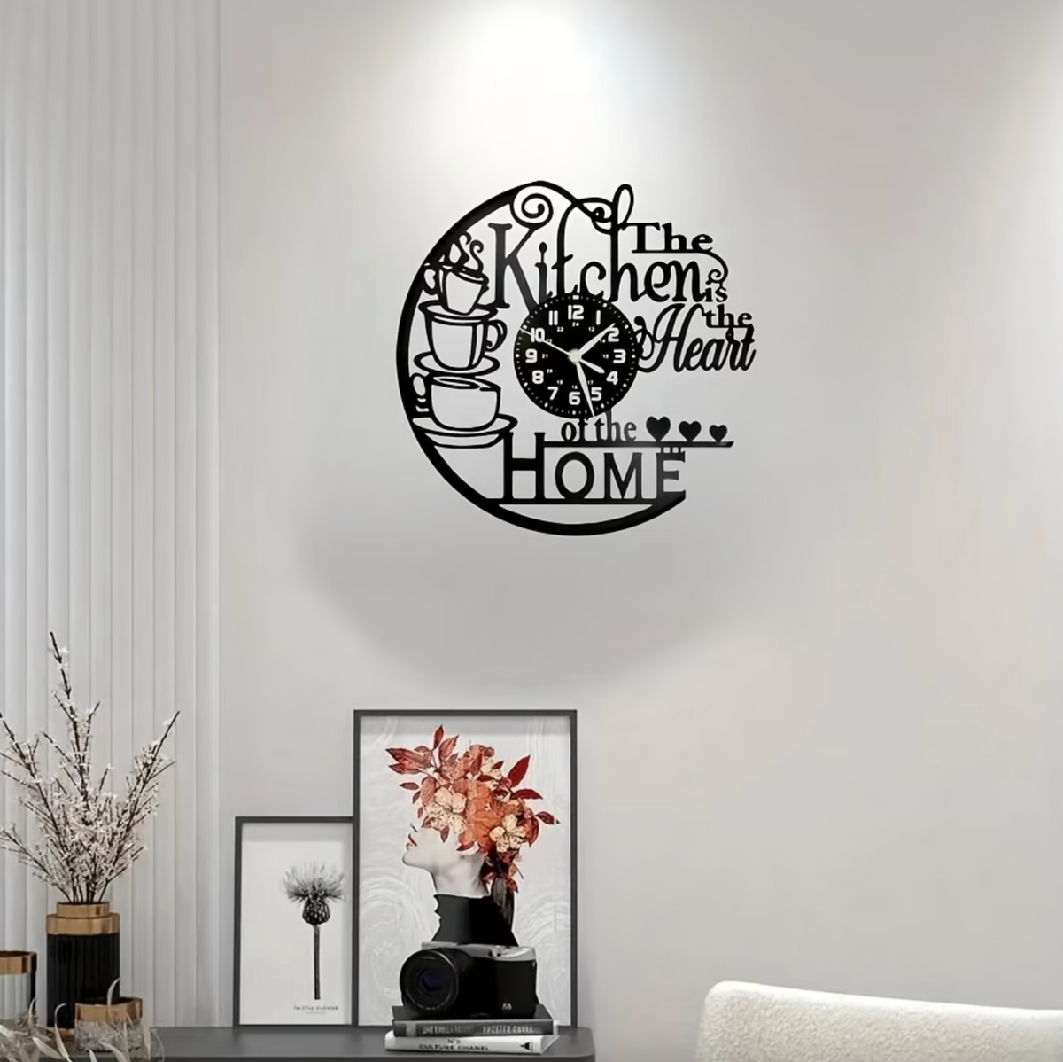 HeartNest™ Vintage Kitchen Vinyl Clock