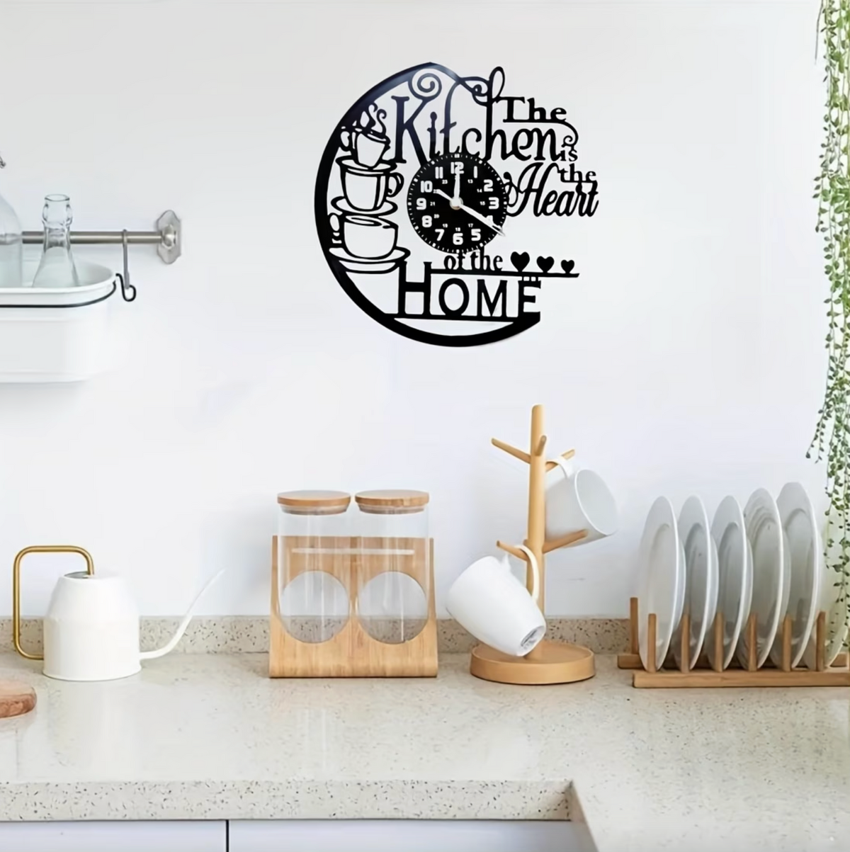HeartNest™ Vintage Kitchen Vinyl Clock