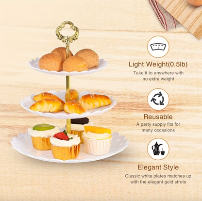 Servéa™ – Elegant Tiered Serving Stand