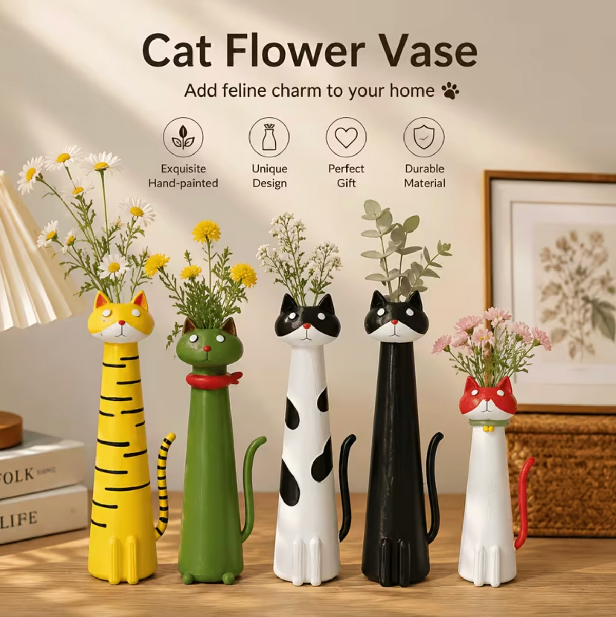 PurrBloom™ – Cat Vase