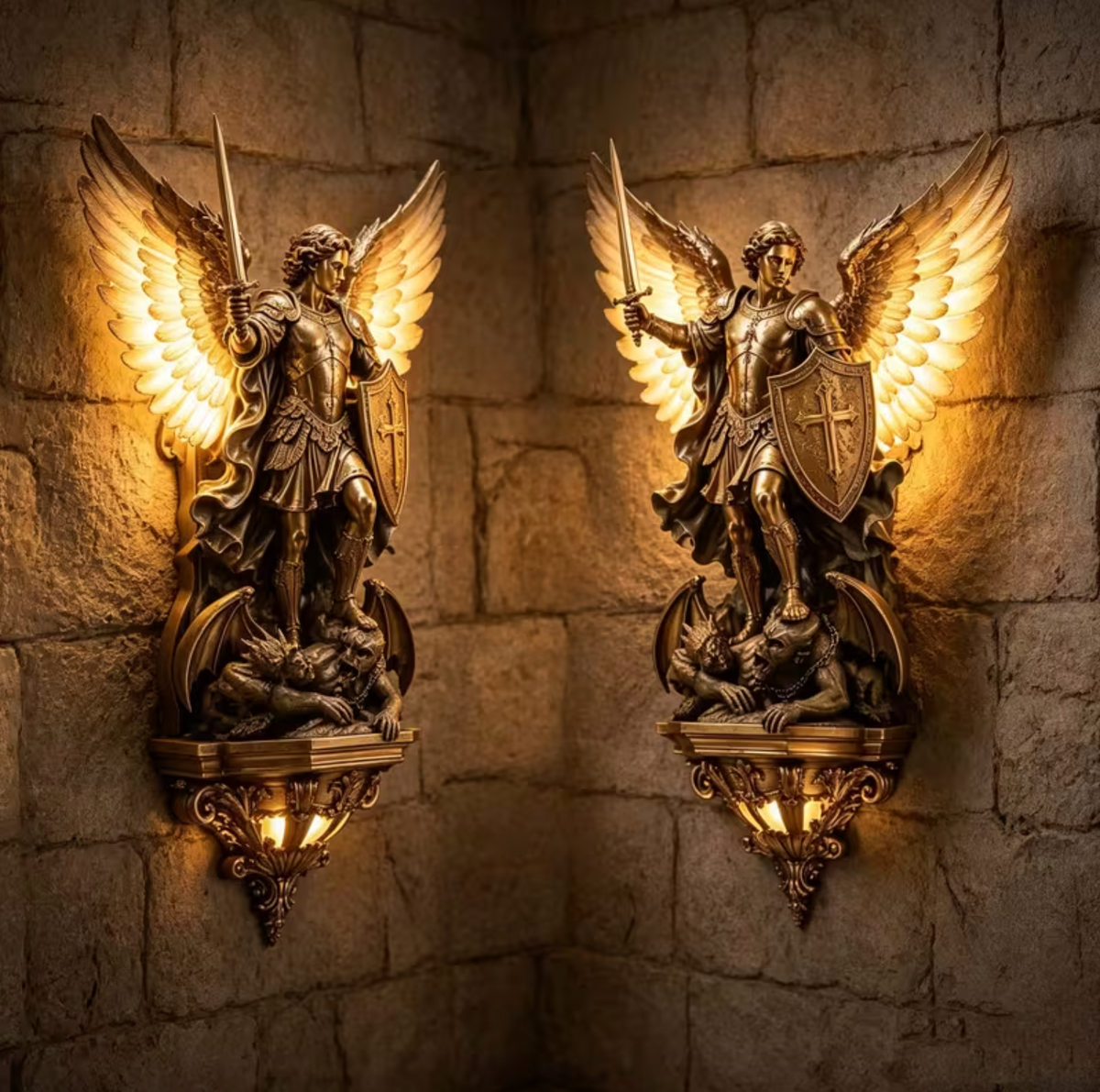 Sanctorum™ – Archangel Michael Wall Lamp