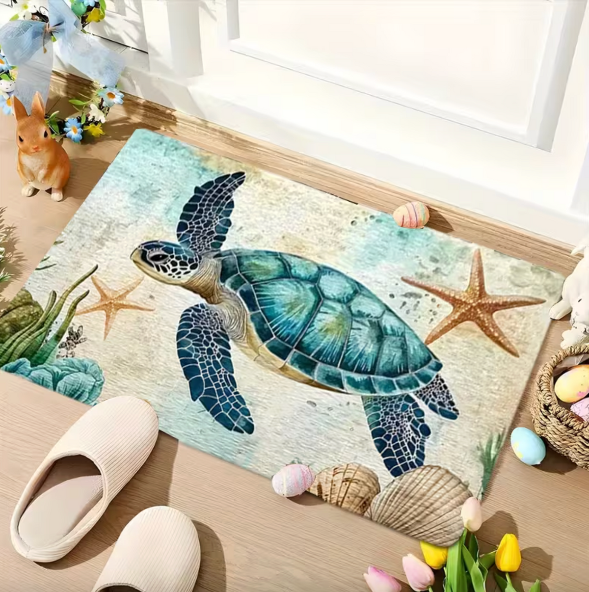 Azure Tide™ – Coastal Turtle Mat