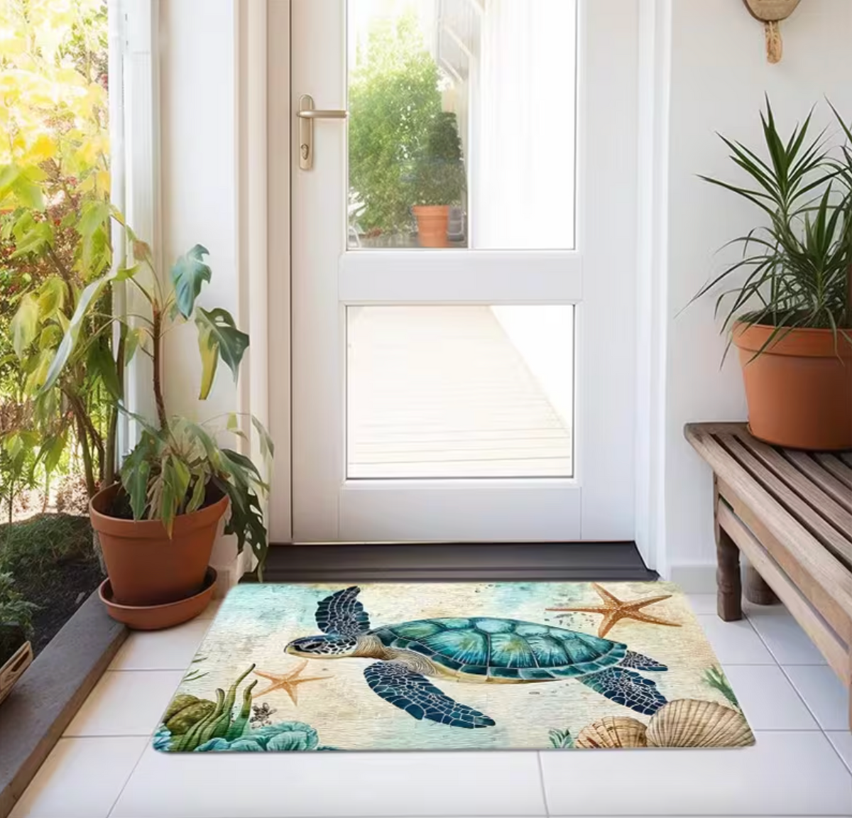 Azure Tide™ – Coastal Turtle Mat