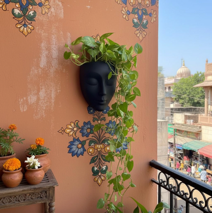 Verdanova™ – Ceramic Face Wall Planter