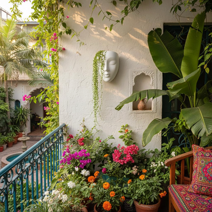 Verdanova™ – Ceramic Face Wall Planter