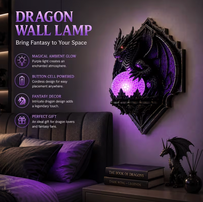 Drakonis™ – Dragon Orb Wall Lamp