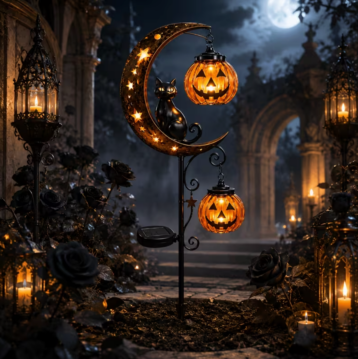 MoonWhisk™ – Halloween Garden Stake