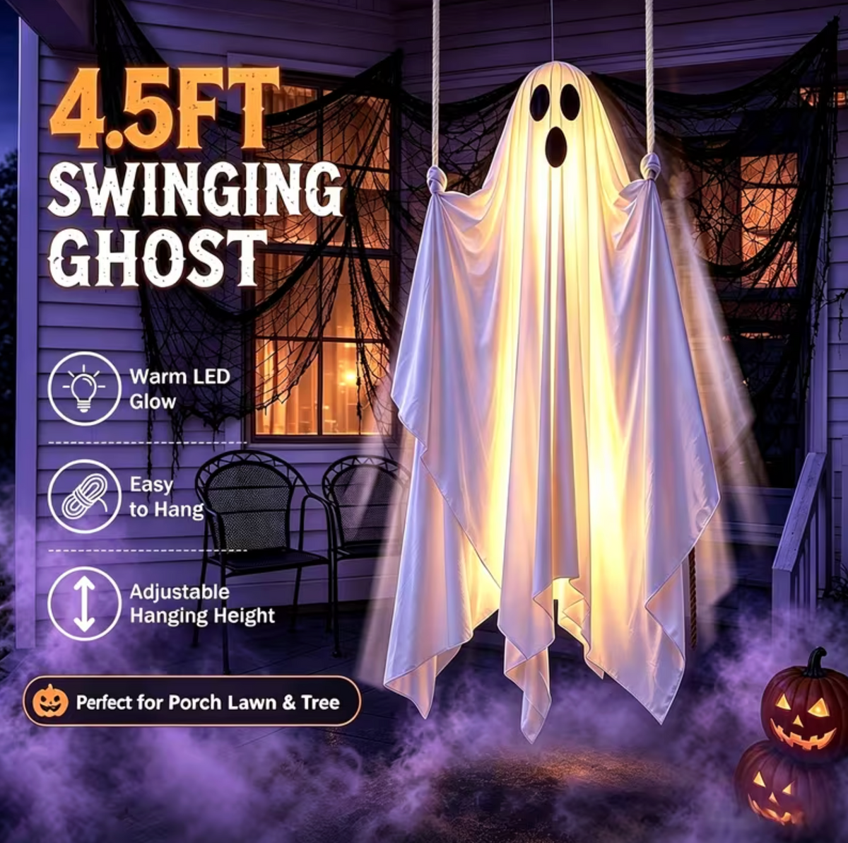 BooSwing™ – Glowing Swinging Ghost