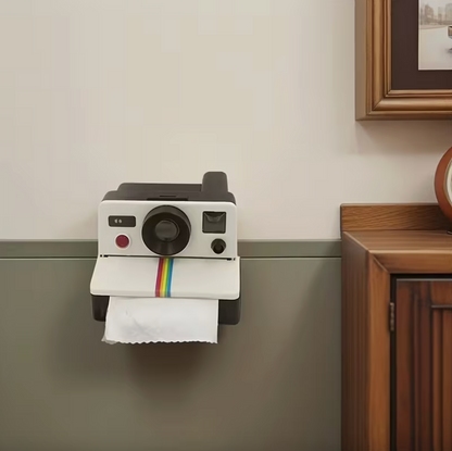SnapRoll™ – Vintage Camera Toilet Paper Holder