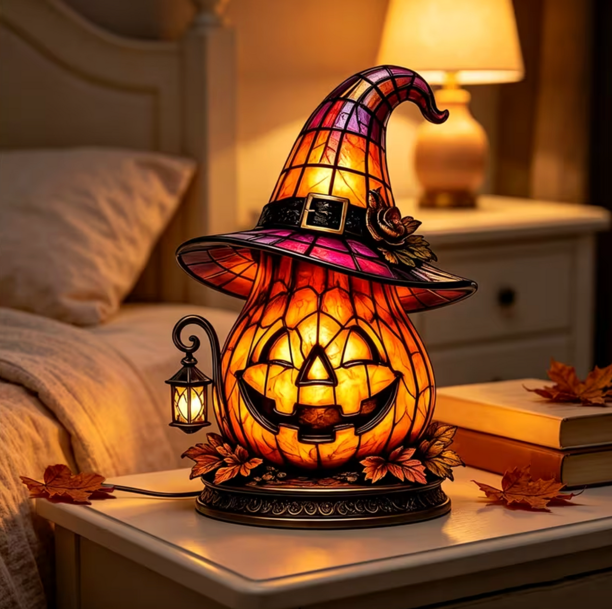 Pumpkinella™ – Enchanted Witch Lamp