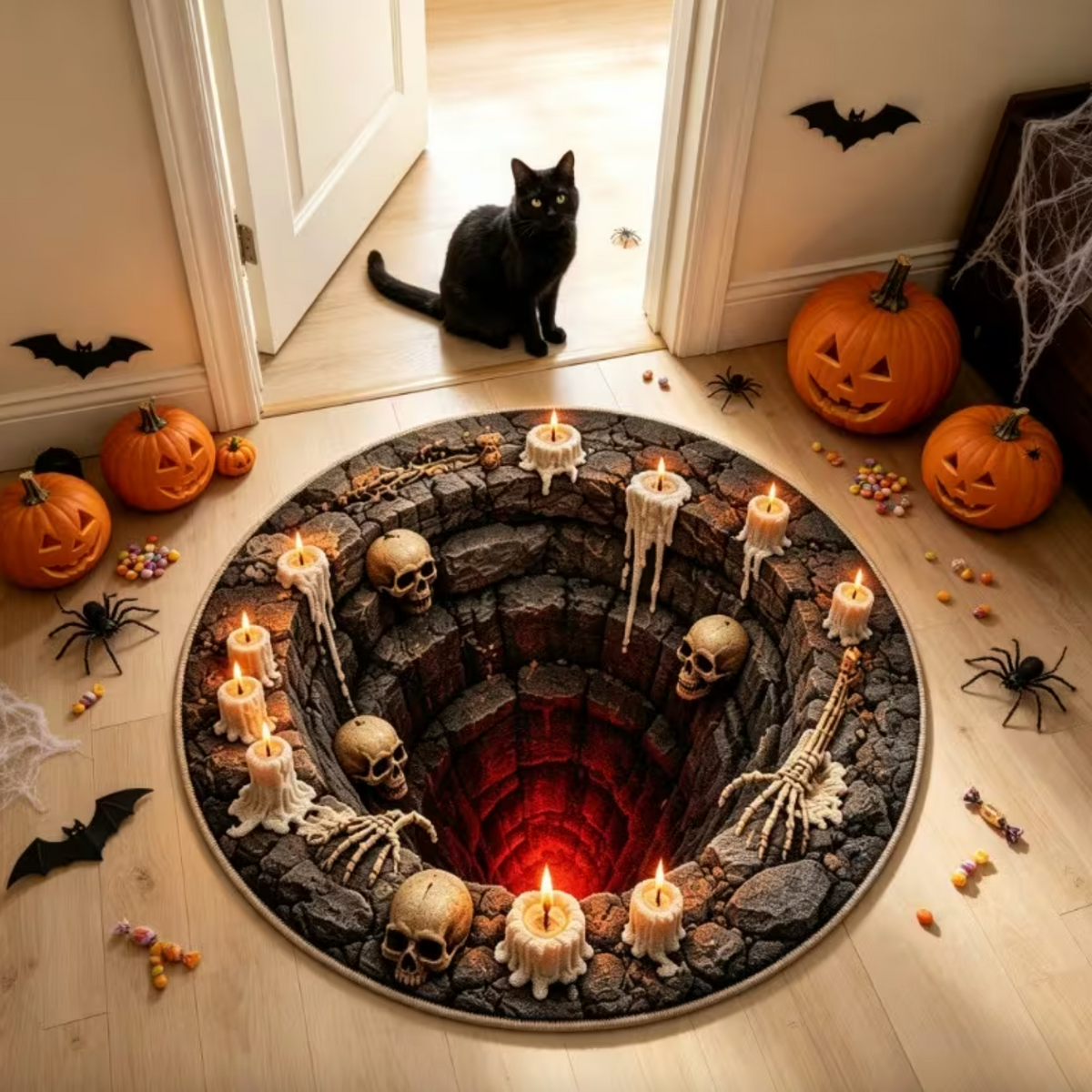 Underworld™ - 3D Abyss Skull Rug
