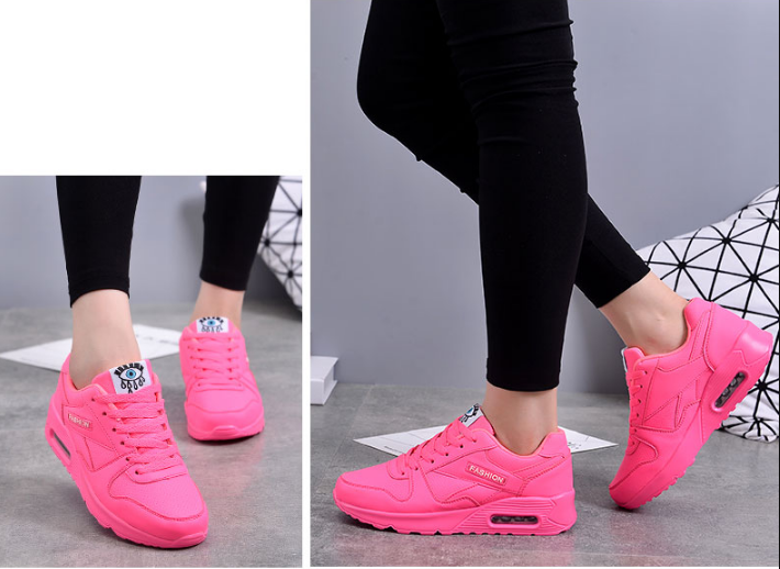 Women's Athletic Sneakers Lightweight Cushioned Walking Running Shoes with Air Cushion Support for Gym Fitness Workout