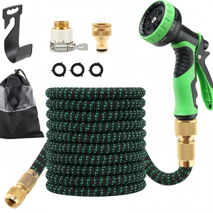 Expandable Garden Hose with Spray Nozzle for Lawn Watering & Car Wash | Lightweight Flexible Water Hose for Yard Irrigation & Outdoor