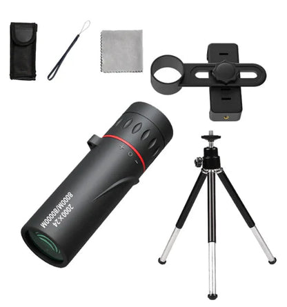 Compact Monocular Telescope with Manual Focus – Lightweight Optical Viewer for Wildlife Watching, Hiking & Travel – Waterproof Spotting Scop