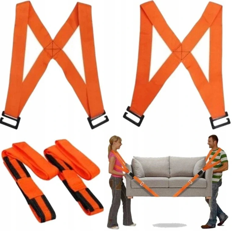 Adjustable Moving Straps for Furniture and Appliances | Shoulder Lifting Harness System for Heavy Items | Ergonomic Load Carrier for Couches