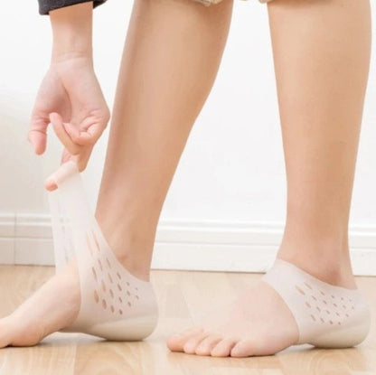 Gel Lift Insoles for Shoes Invisible Height Increase Cushioned Foot Pads Unisex Comfort Support Heel Inserts for Sneakers Boots Dress Shoes