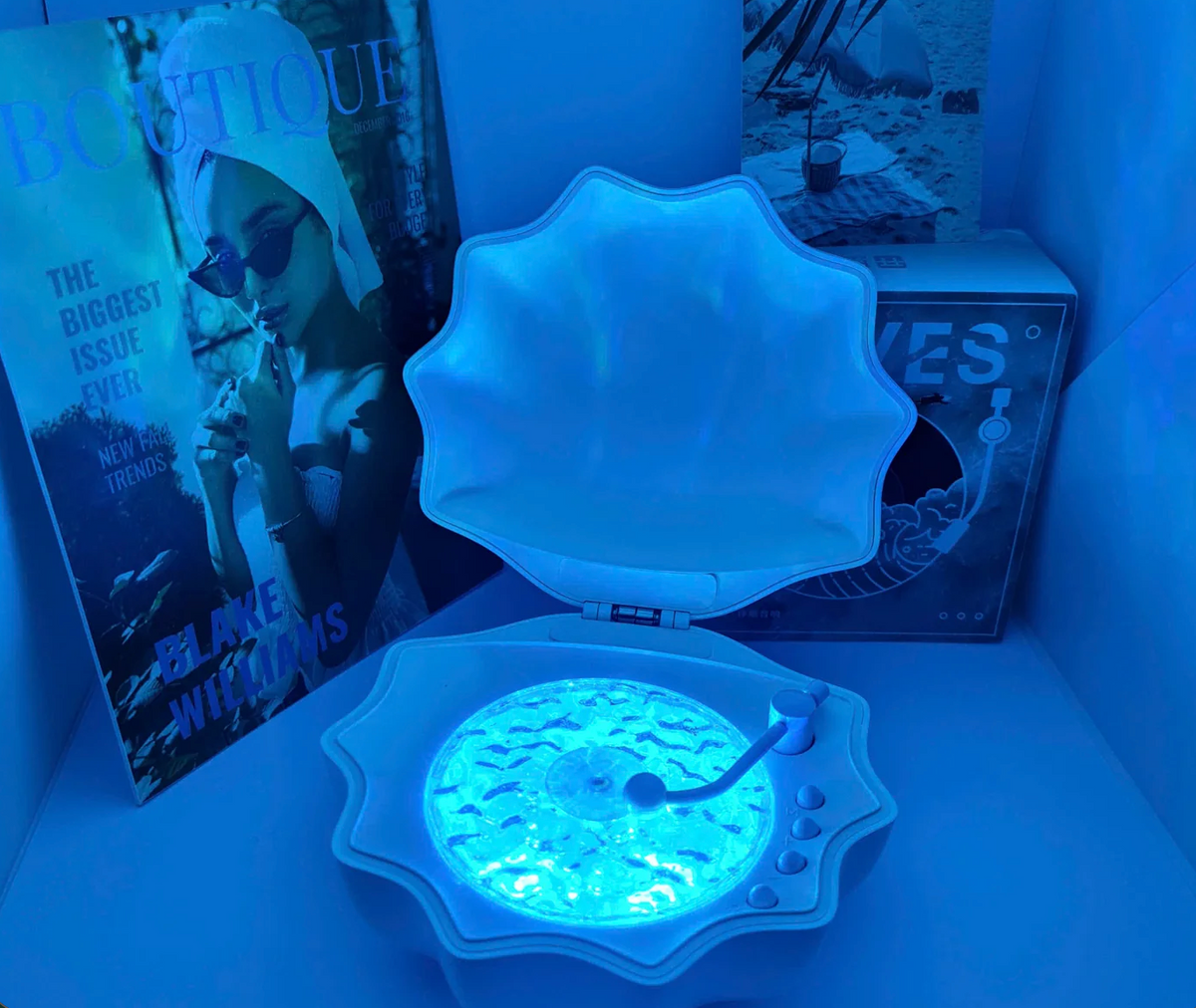 GlowShell™ - Vinyl Wave Speaker