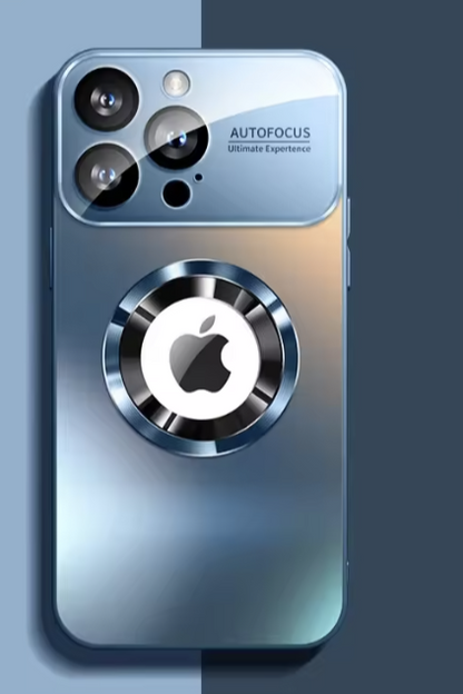 Glossy Magnetic Snap-On iPhone Case with MagSafe Compatibility for Wireless Charging | Premium Mirror Finish Protective Cover | Slim Lightwe