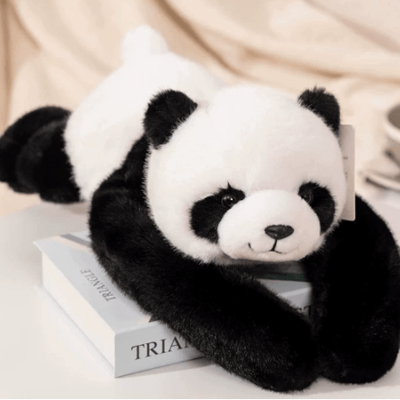 Plush Animal Cuddle Pillow with Long Arms for Relaxation and Sleep Support 18 Inch Weighted Hug Cushion for Stress Relief Napping Reading Me