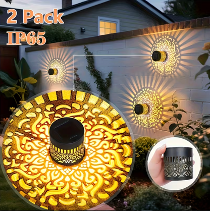 MandaraGlow™ – Solar Mandala Lantern Set