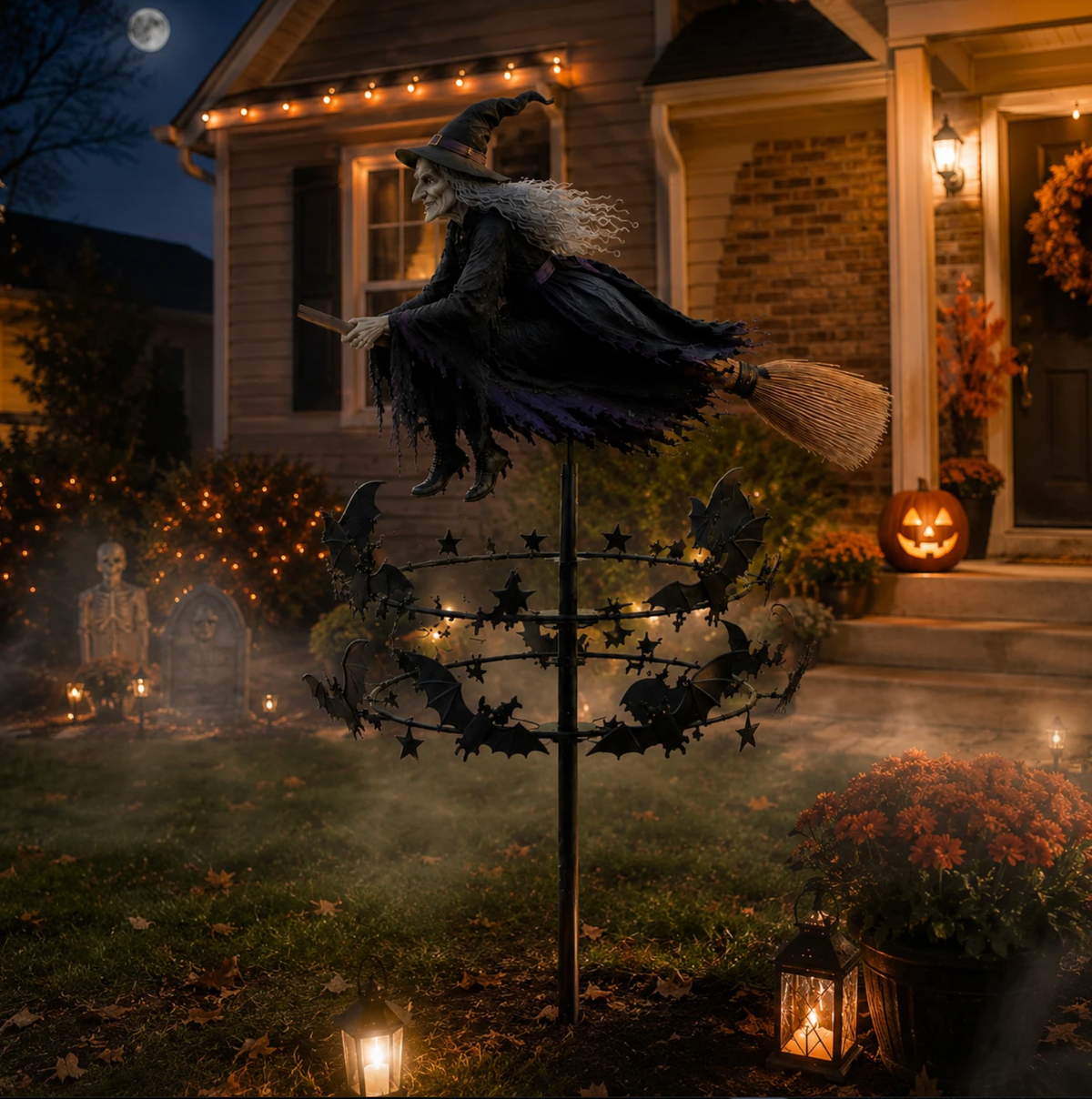 Moonspell™ – Enchanted Witch Wind Spinner