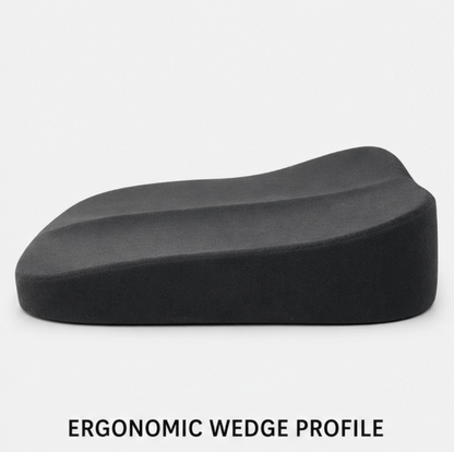 Wedge Car Seat Cushion with Memory Foam for Better Driving Visibility and Posture Support
