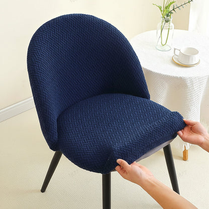 Stretch Dining Chair Slipcovers - Removable Washable Seat Protectors for Kitchen & Dining Room Furniture, Fitted Elastic Chair Covers for
